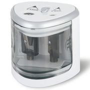 Ascutitoare de creion cu 2 gauri, alimentata de baterii, 2 culori disponibile