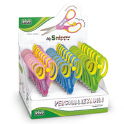 Foarfeca cu retur, 13 cm si placuta personalizabila (24 buc/display)