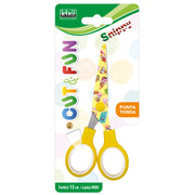 Foarfeca Cut & Fun, 13 cm si desene fantasy pe lama (blister)