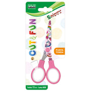 Foarfeca Cut & Fun, 13 cm si desene fantasy pe lama (blister)