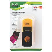 Ascutitoare de creion cu o gaura, container si radiera, 5 culori (blister)