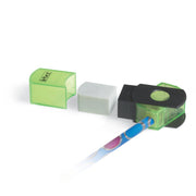 Ascutitoare de creion cu o gaura, container si radiera, 5 culori (blister)