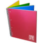 Caiet A4+ cu spirala - One Color 4x4, 80 g/m2, 120+4 pag., coperta PP (Matematica)