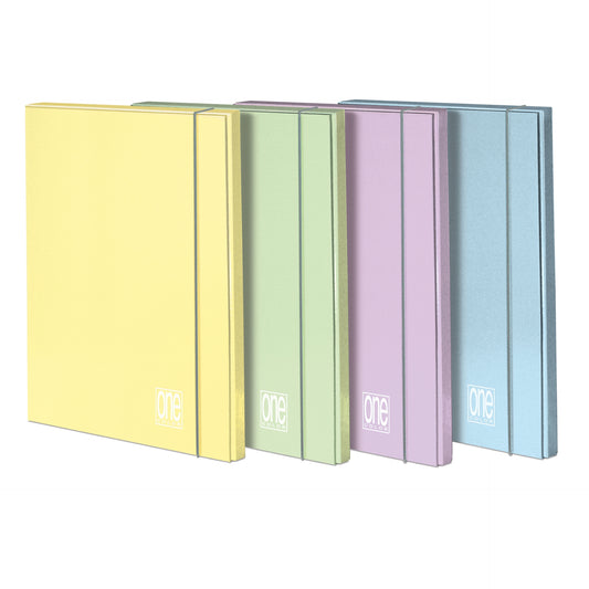 Dosar A4 cu elastic din carton laminat mat - Pastel One Color (26Ã—35 cm)