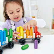 PolyM - Tren colorat de jucarie (63 piese)