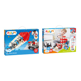 PolyM - Racheta de jucarie pentru copii (138 piese)