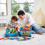 PolyM - Camion cu remorca creativ pentru copii (114 piese)