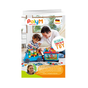 PolyM - Camion cu remorca creativ pentru copii (114 piese)