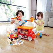 PolyM - Masina de pompieri de jucarie (106 piese)