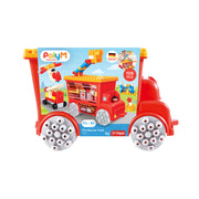 PolyM - Masina de pompieri de jucarie (106 piese)
