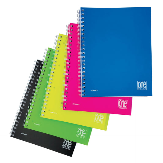 Caiet A4+ cu spirala - One Color, 70 g/m2, 120 pag., coperta PP (Matematica)
