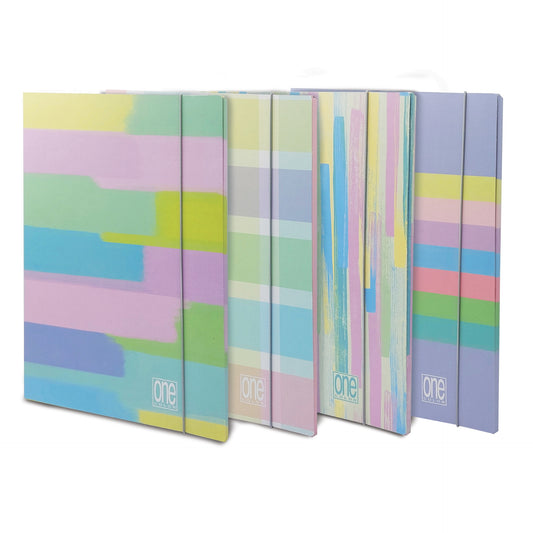Dosar A4 cu elastic din carton laminat mat - One Color Pastel Plus (26Ã—35 cm)