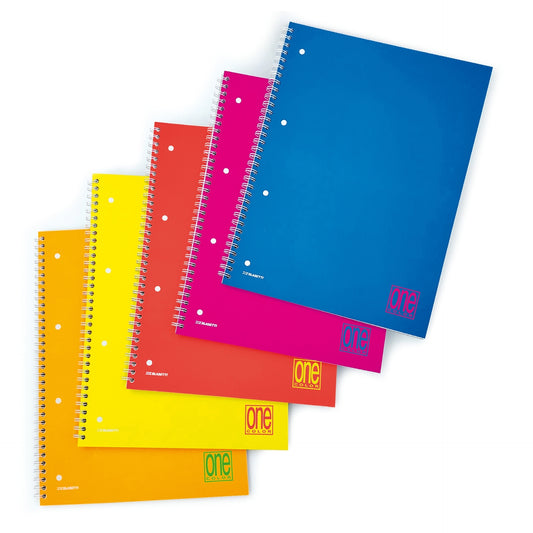 Caiet A4 cu spirala - One Color Fluo, 80 g/m2, 60 pag. (Dictando)