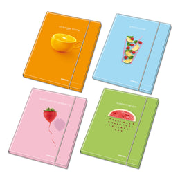 Mapa A4 din carton, cu elastic, Colori, D12, 26x35