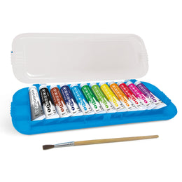 Set 12 culori tempera 10 ml, cu pensula inclusa