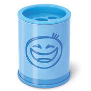 Ascutitoare de creion cu 2 gauri si container Pastel, 6 modele (blister)