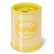 Ascutitoare de creion cu 2 gauri si container Pastel, 6 modele (blister)