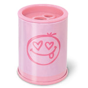 Ascutitoare de creion cu 2 gauri si container Pastel, 6 modele (blister)