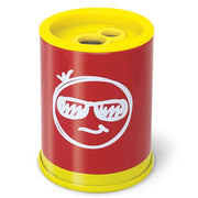 Ascutitoare de creion cu 2 gauri si container Neon, 6 modele (blister)