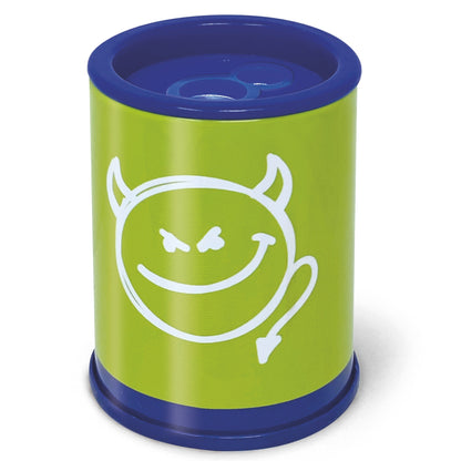 Ascutitoare de creion cu 2 gauri si container Neon, 6 modele (blister)