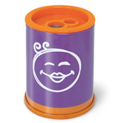 Ascutitoare de creion cu 2 gauri si container Neon, 6 modele (blister)