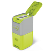 Ascutitoare de creion cu 3 gauri, Trio, cu container, 3 culori (blister)