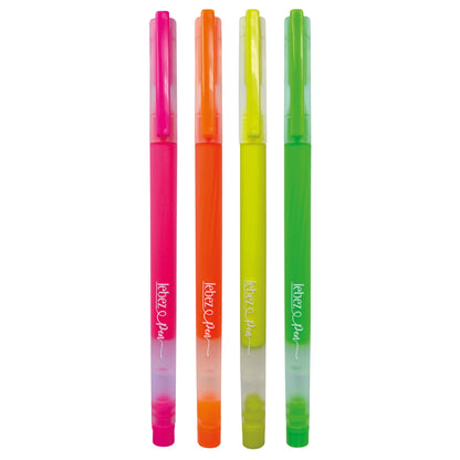 Pixuri cu gel Neon, varf 0.8 mm, 4 culori (blister)