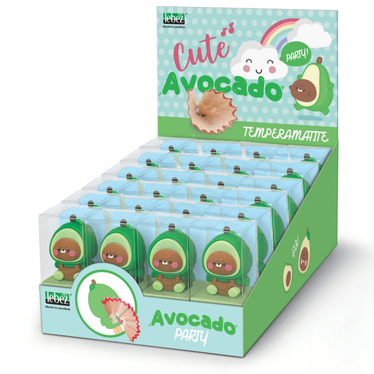 Ascutitoare de creion cu o gaura, Avocado Party (24 buc/display)