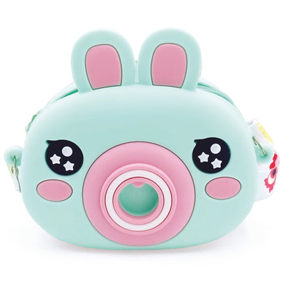 Mini geanta Bags Bunny din silicon, cu fermoar si curea de umar reglabila  - 13.5 x 15 (8 buc/display)