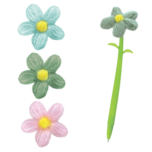 Pix flexibil Floare de lana, Ã¸ 4.5 cm (36 buc/display)