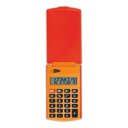 Calculator de buzunar, 8 Cifre, 6 x 10 cm, 4 culori (blister)