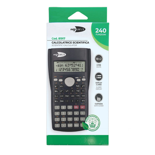 Calculator stiintific, 10+2 Cifre, 8 x 16 cm, maner ergonomic (blister)