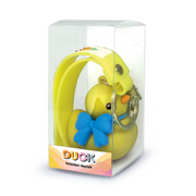 Breloc Ratusca cu curea din silicon - alba/galbena (12 buc/display)