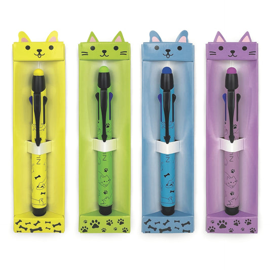 Pix 3 culori in 1, Furry Friends, cu varf touch, 4 modele (16 buc/display)