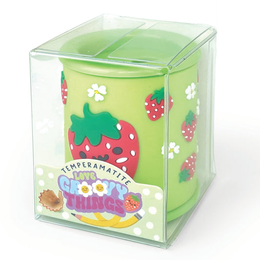 Ascutitoare de creion cu 2 gauri si container cu detalii tridimensionale, 4 modele (12 buc/display)