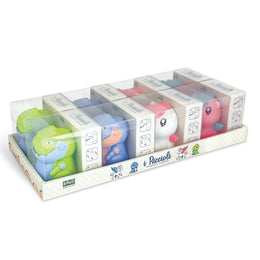 Ascutitoare de creion cu o gaura si manivela, Unicorn si Dragon, 4 modele (8 buc/display)