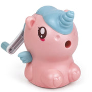Ascutitoare de creion cu o gaura si manivela, Unicorn si Dragon, 4 modele (8 buc/display)