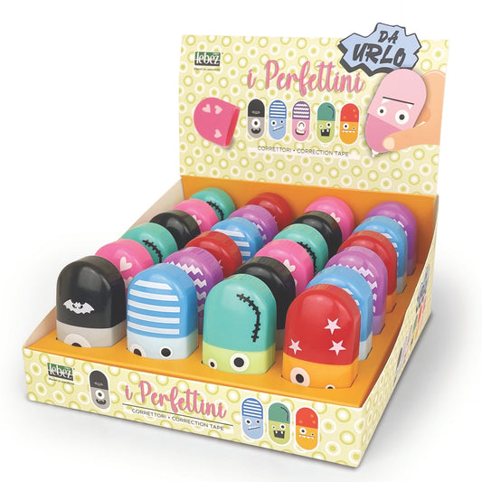 Corector banda Monsters, 6 modele (24 buc/display)