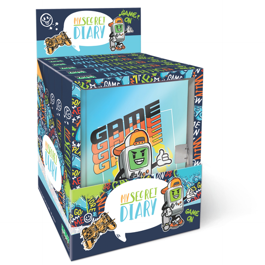 Jurnal Gaming, cu cutie cadou, 80 de pagini, 13 x 18 cm (6 buc/display)