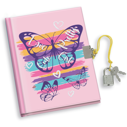 Jurnal Lovely & Cute, cu cutie cadou, 80 de pagini, 13 x 18 cm (6 buc/display)