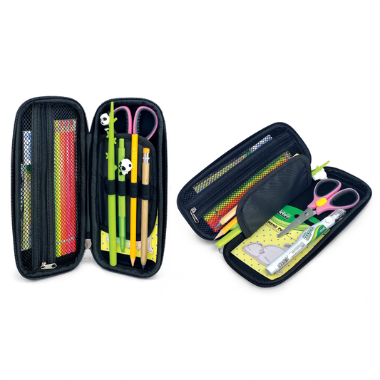 Penar - Panda & Capibara cu fermoar si model 3D - 9.5 x 23 x 3.8 cm (12buc/display)