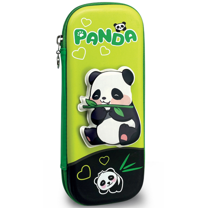 Penar - Panda & Capibara cu fermoar si model 3D - 9.5 x 23 x 3.8 cm (12buc/display)