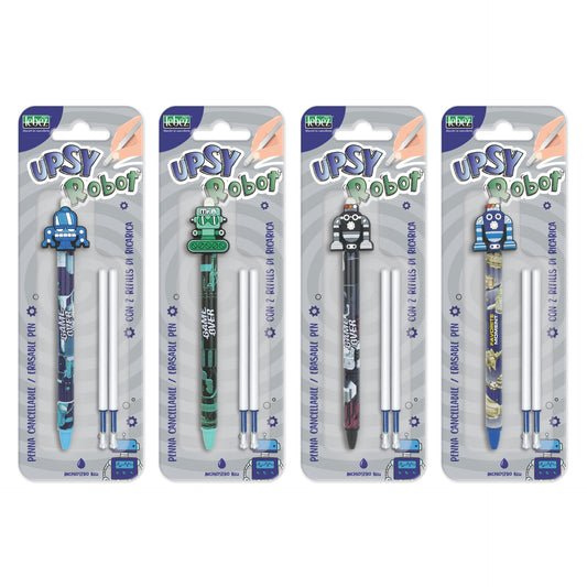 Set pix care se sterge cu snap si 2 rezerve, Upsy Robot (blister)