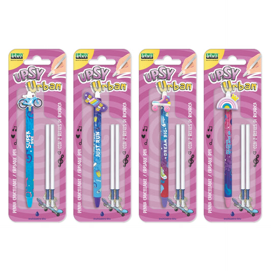 Set pix care se sterge cu snap si 2 rezerve, Upsy Urban (blister)