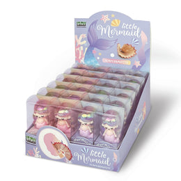 Ascutitoare de creion cu o gaura, figurina Sirena, 2 culori (24 buc/display)