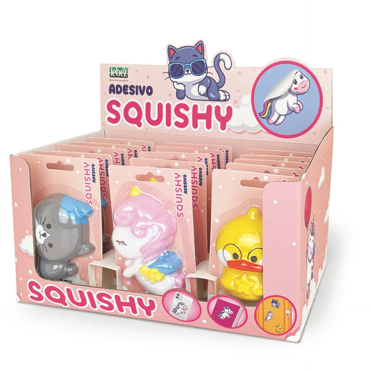Autocolant Squishy, 3 modele (15 blistere/display)