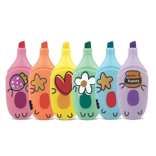 Set Marker evidentiator, How Cute, 6 culori pastel (6 buc/blister)