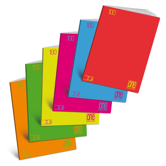 Caiet A4 cu Jolly Page - One Color Fluorescent  All you can write, 100 g/m2, 48 pag. (Dictando)