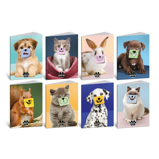 Caiet A4 de exercitii - Animale de companie, 80 g/m2, 40 pag. (Dictando)