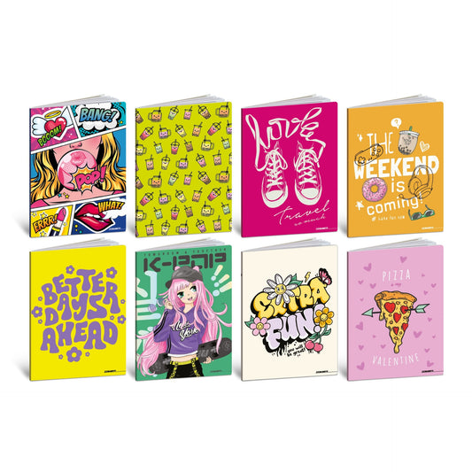 Caiet A4 de exercitii - Adolescenti-fete, 80 g/m2, 40 pag. (Dictando)